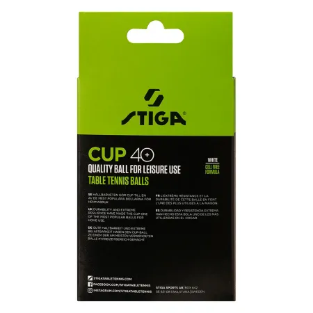 Мяч для наст. тенниса Stiga Cup ABS, 1110-2510-12, диам.40+мм, пластик, упак. 12 шт, белый за 1&nbsp;774.80 ₽ купить в Ставрополе