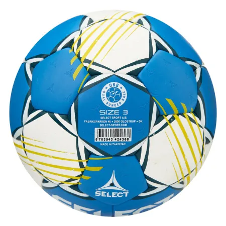 Мяч ганд. SELECT HB FORCE DB V25, 1622858205, Senior (р.3), EHF Appr,ПУ, гибр.сш., сине-белый за 8&nbsp;438.80 ₽ купить в Ставрополе