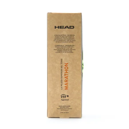 Мяч теннисный HEAD Marathon 3B, 578183, крафт. упак.3шт, без давления, фетр, нат.резина,желтый за 1&nbsp;055.70 ₽ купить в Ставрополе
