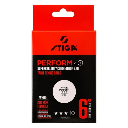 Мяч для наст. тенниса Stiga Perform 3***, 40+, 1113-2110-06, пластик, ITTF Appr., уп.6 шт, бел за 2&nbsp;121.60 ₽ купить в Ставрополе