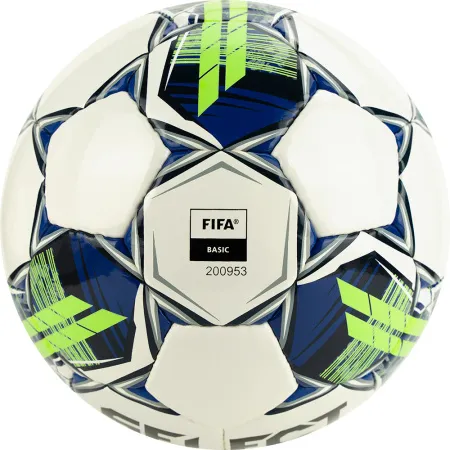 Мяч футзал. SELECT Futsal Master Shiny V22, 1043460004, р.4, Basic,32п, гл.ПУ, руч.сш,бел-син-зел за 7&nbsp;539.50 ₽ купить в Ставрополе