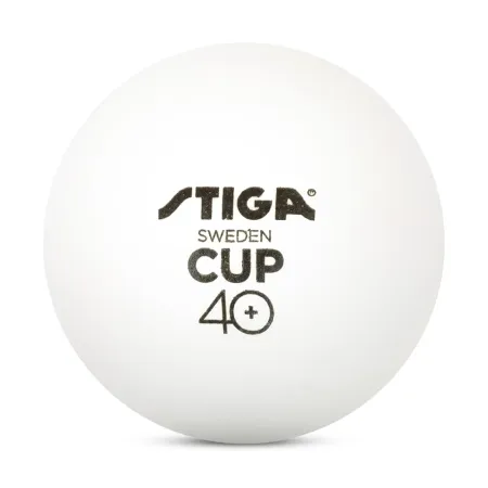Мяч для наст. тенниса Stiga Cup ABS, 1110-2510-12, диам.40+мм, пластик, упак. 12 шт, белый за 1&nbsp;774.80 ₽ купить в Ставрополе