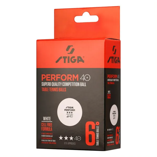 Мяч для наст. тенниса Stiga Perform 3***, 40+, 1113-2110-06, пластик, ITTF Appr., уп.6 шт, бел за 2&nbsp;121.60 ₽ в Ставрополе