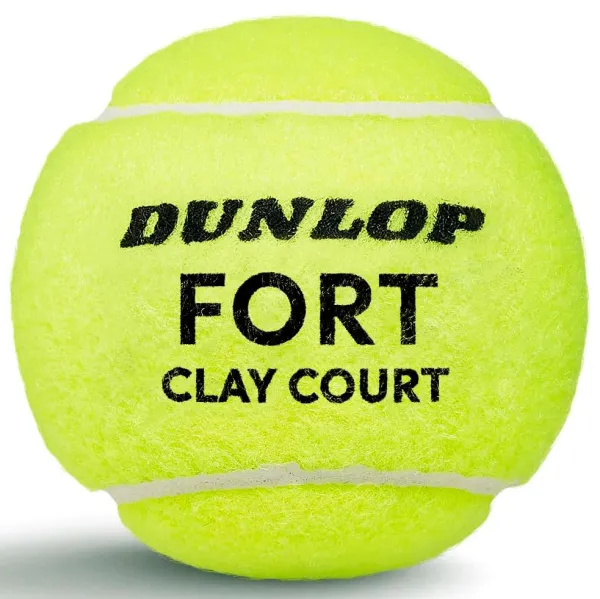 Мяч теннисный Dunlop Fort Clay Court 4B, 601613, уп.4 шт,одобр.ITF и FFT,сукно,нат.резина,желтый за 1&nbsp;812.20 ₽ в Ставрополе