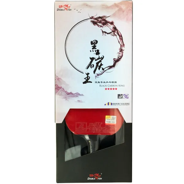 Ракетка для н/т DOUBLE FISH Black Carbon King Racket 5*****, для професс.,ITTF Appr.,накл.2,1,мм за 6&nbsp;434.50 ₽ в Ставрополе