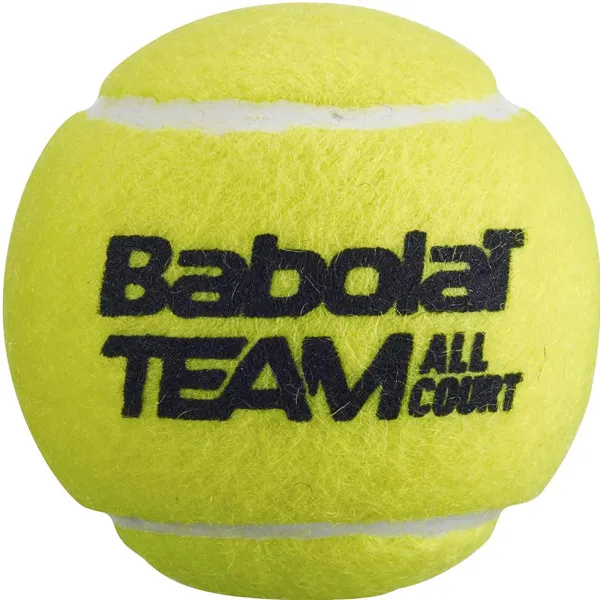 Мяч теннисный BABOLAT Team All Court,502081, уп.4 шт,одобр.ITF, сукно, нат.резина,желтый за 2&nbsp;385.10 ₽ в Ставрополе