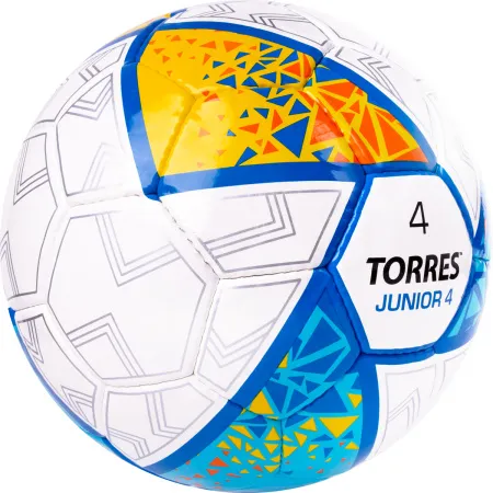 Мяч футб. TORRES Junior-4, F323804, р.4,глянц.ПУ, 4 сл, 32п, руч.сш, бел-жел-гол за 2&nbsp;070.60 ₽ купить в Ставрополе