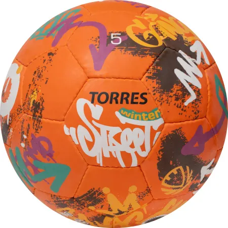 Мяч футб. TORRES Winter Street, F023285, р.5, 32 пан, рез, 4 подкл. слоя, руч. сшив,оранж-мультик. за 2&nbsp;713.20 ₽ купить в Ставрополе