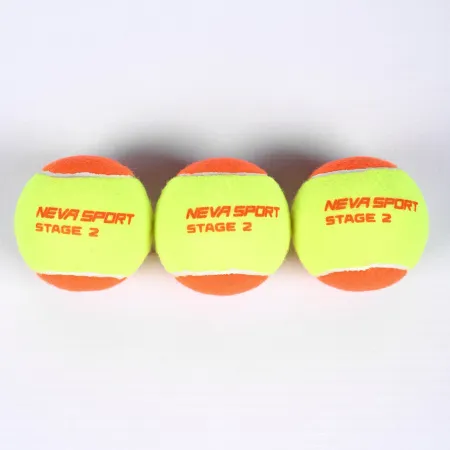 Мяч теннисный детский NS Orange, 5021005, уп.3 шт, резина, шерть, нейлон, желто-оранжевый за 613.70 ₽ купить в Ставрополе