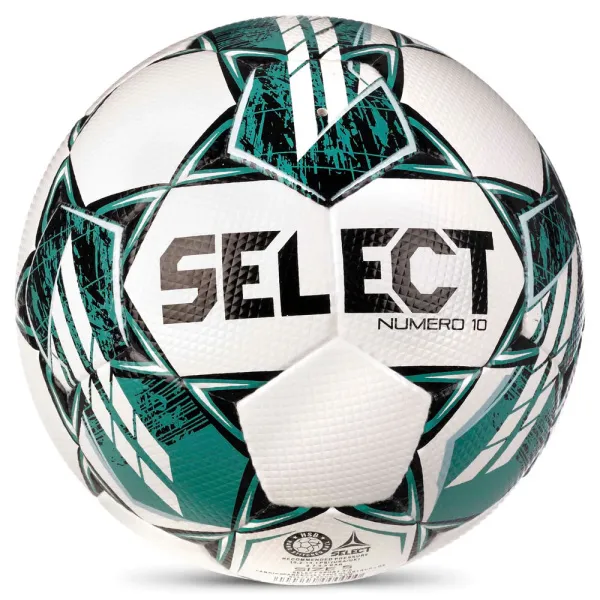 Мяч футб. SELECT NUMERO 10 V23, 0575060004, р.5, FIFA Basic, 32п, ПУ, руч. сш, бело-бирюзовый за 8&nbsp;051.20 ₽ в Ставрополе